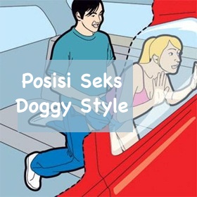 Gambar posisi seks doggy style dalam mobil